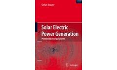 Solar Electric Power Generation - Photovoltaic Energy Systems